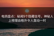 电鸽盘点：秘闻9个隐藏信号，神秘人上榜理由格外令人轰动一时